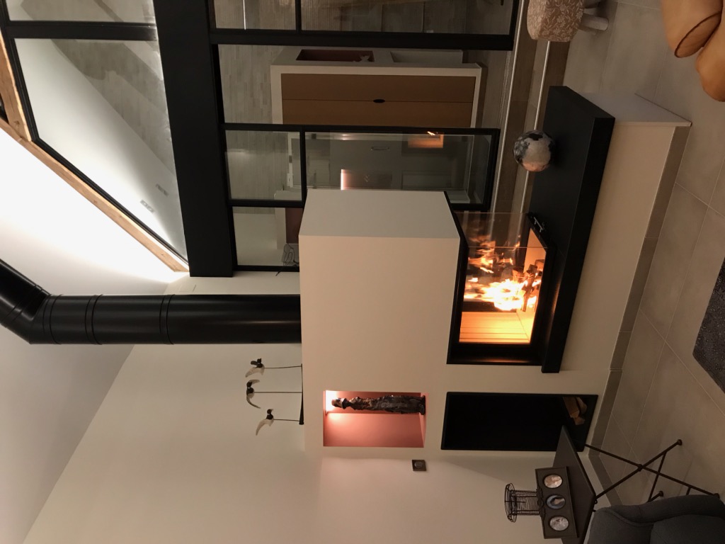 Porte De Cheminée Sur Mesure En Acier - Modèle NM2 - Couleur Noire - Neuf